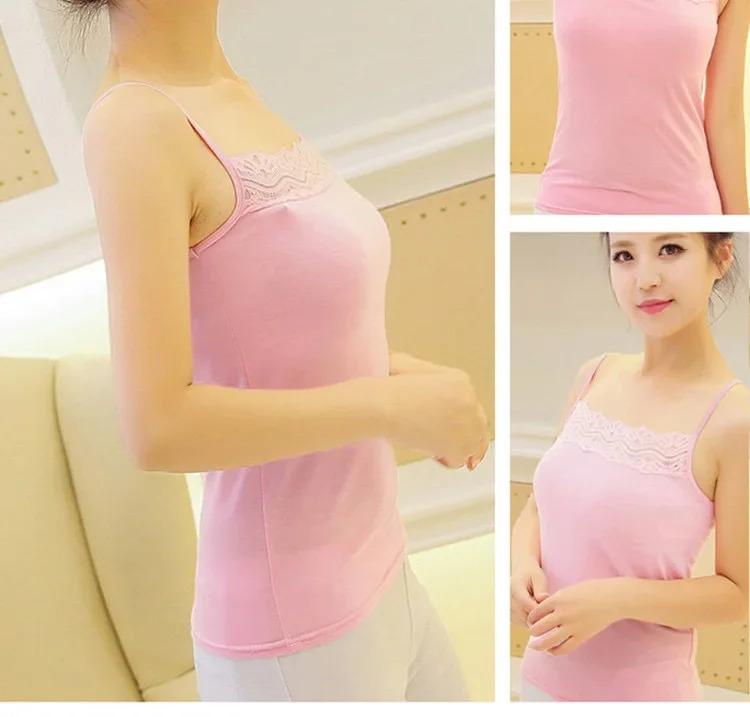 Product Introduction of Inner Layer Vest Autumn Lace Camisole Women Summer Versatile Base Shirt Feminine Outerwear Camisole Lingerie 10