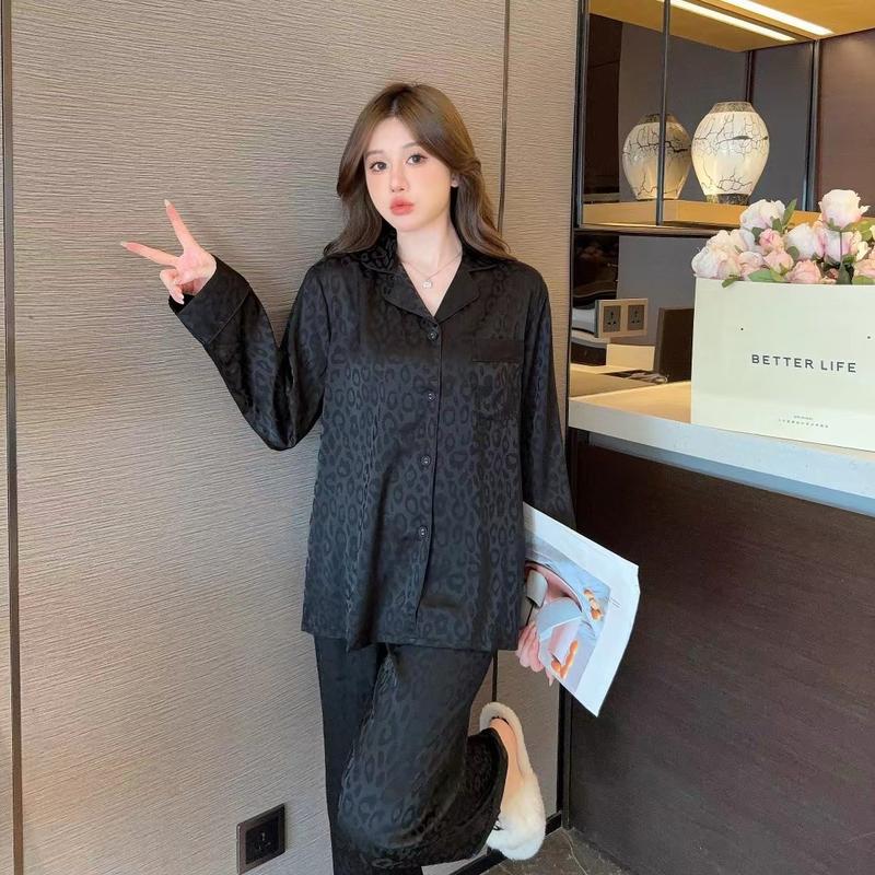 Julia - Set Pijama Gấm Beo - Quý Phái và Sang Trọng Nữ Women Áo Ngủ Quần Ngủ 5