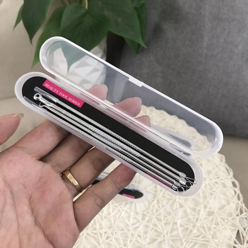  Combo 2 Bộ 4 món que nặn mụn đầu đen trứng cá cám thần thánh  8 món  
