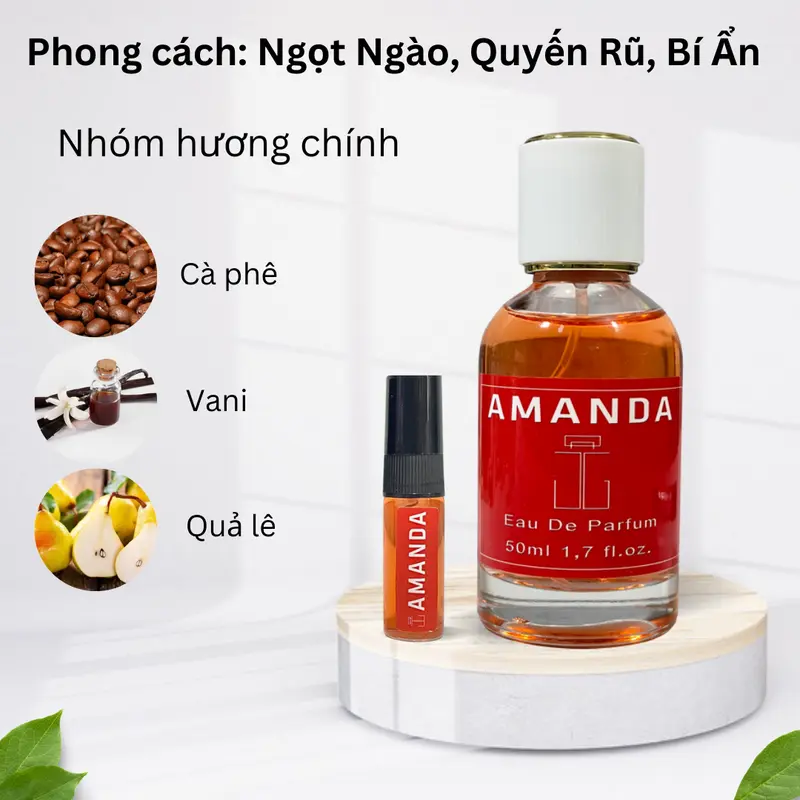 Nước hoa nữ Ngọt ngào, Quyến rũ, Nổi bật, Bí ẩn - Amanda EDP Legend Parfum (women perfume) Cosmetic Mỹ Phẩm 1