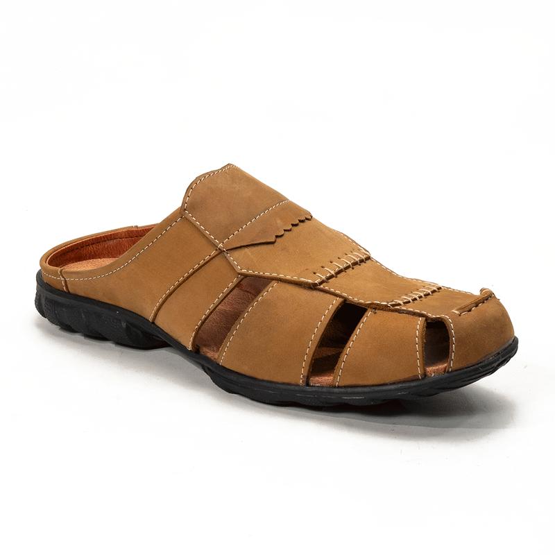 Sandal Slop Pria Kulit Asli / Sendal Slop Sandal selop BT506 7