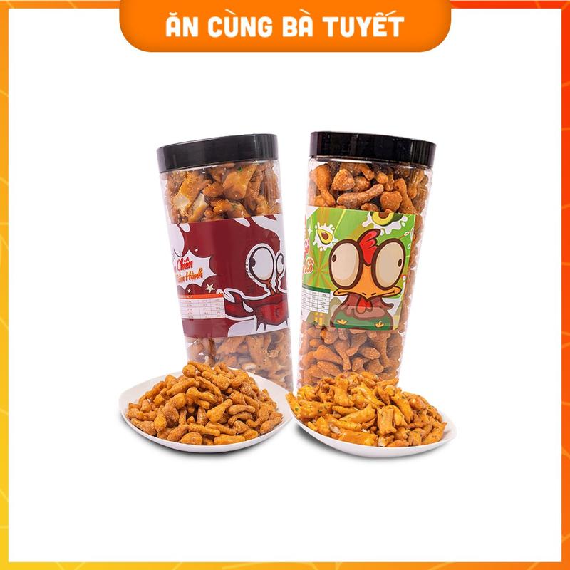 Combo KHÓI CAM : Cua Chiên - Đùi Gà Bơ Sữa Đồ Ăn Vặt Snack Ăn Cùng Bà Tuyết  Đồ ăn vặt Việt Nam Food