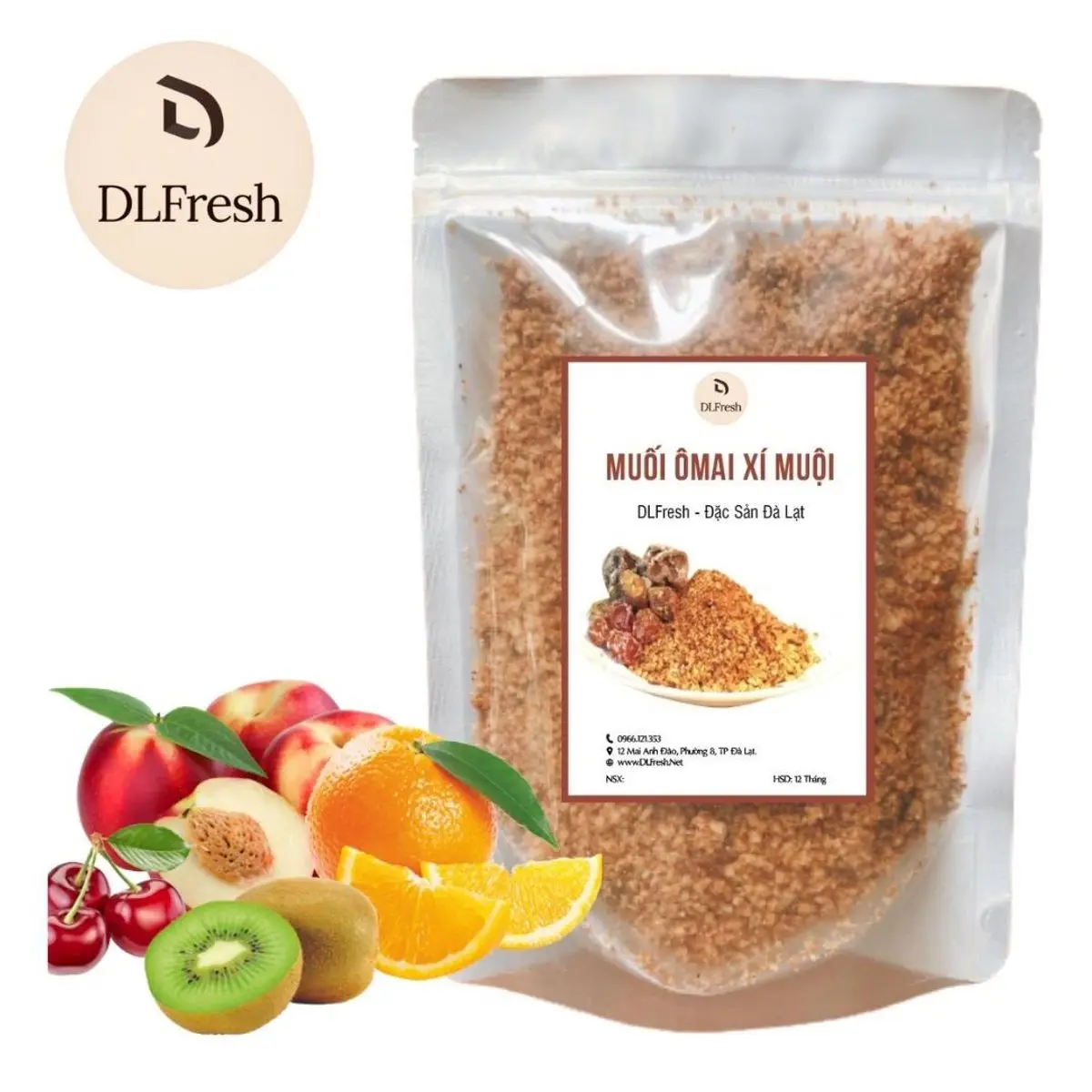 Muối xí muội DLFresh muối ô mai xí muội 500g