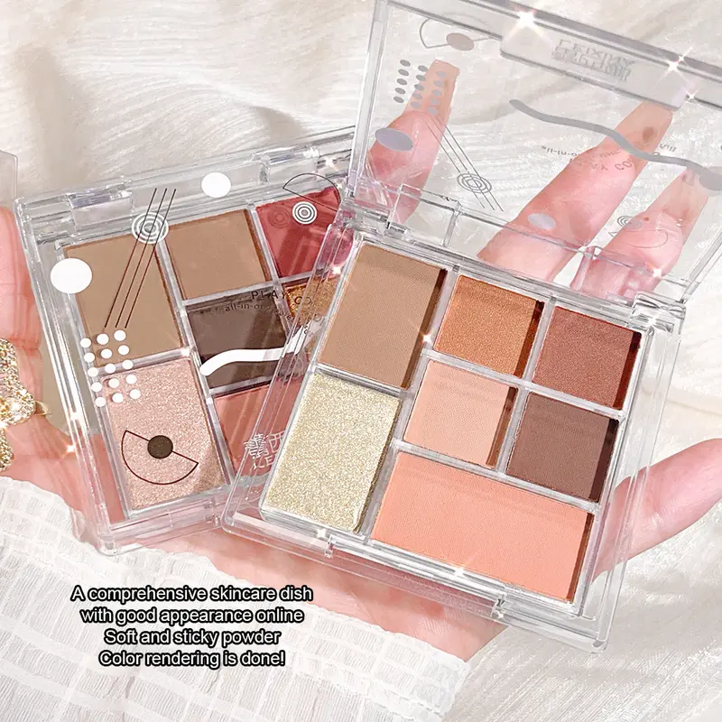Lacenina-Bảng Phấn Mắt Lấp Lánh Mờ 7 Màu, Màu Đất, Ngọc Trai, Sáng Bóng, Mềm Mịn, Ánh Sáng Lung Linh Nằm, Tằm, Làm Sáng, Bút Đánh Dấu, Đường Viền Khuôn Mặt, Phấn Má Hồng, Trang Điểm, Đôi Mắt Quyến Rũ 4