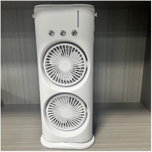 (Hàng loại 1- Đã ktra khi gửi4)  Quạt Phun Sương Tích Điện Với 3 Đầu Phun Sương có đèn led7 1