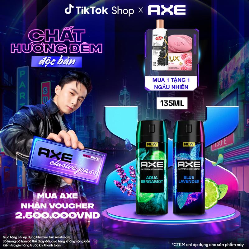 Xịt thơm nước hoa cao cấp AXE 135ml, Fine Fragrance mist lưu hương tinh tế và hỗ trợ khử mùi lên tới 72h [1]