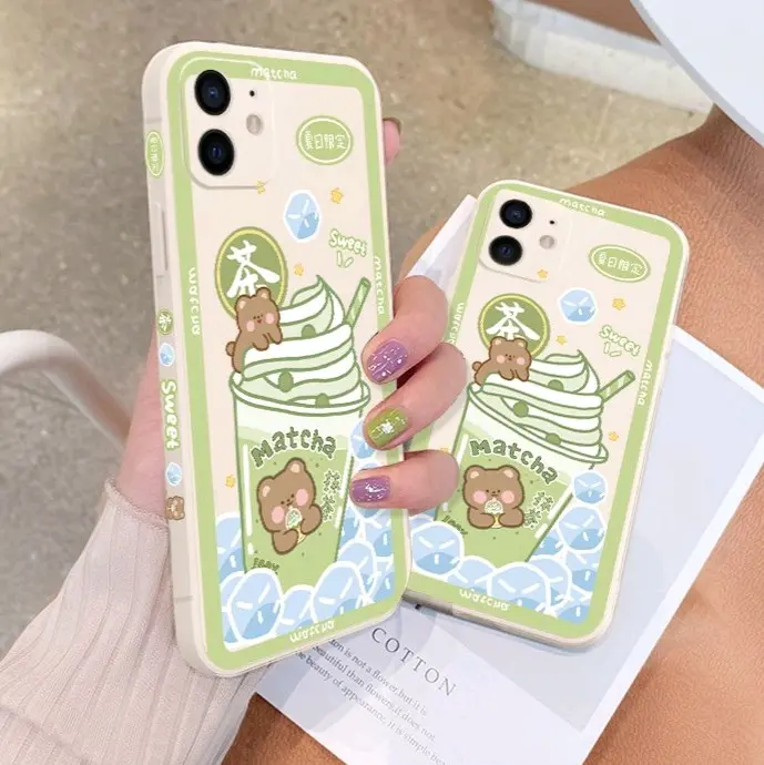 Casing HP Case XIAOMI IPHONE "Matcha" Redmi 9 9a 9t Poco X3 GT Redmi Note 11 Pro Note 9 Pro 5G Redmi Note 10 4G Note 9 Poco M3 Pro Note 10s Mi 10T Lite 5G Note 10 (5G) Note 8 11T Pro Redmi 10 Note 8 Pro 9c Mi 11 Lite 6 6s 6+ 6 Plus 7 8 XR - Casing Soft 2