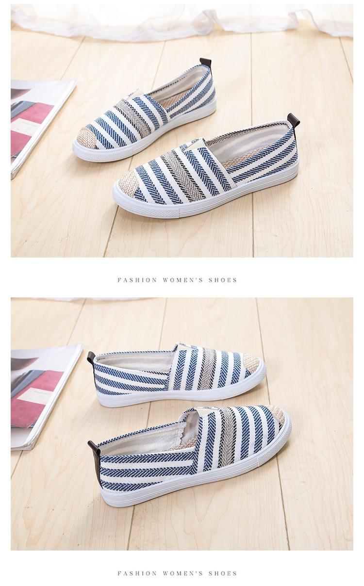 Product Introduction of Cloth shoes women's 2024 summer fashion shallow mouth women's shoes soft sole one pedal fisherman shoes casual Thomas canvas shoes women Footwear Walking Shoes Girl Slipon Comfort Parent Bedroom Tactical Bridal 20