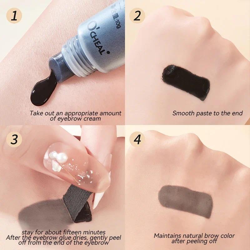 Product Introduction of 15 Minutes Professional Eyelash Hair Dye Easy Dye Gel Eyelash Set Fast Hair Dye Semi Natural Permanent Eyebrow Hair Dye 2024 Cream Makeup Cosmetic 12