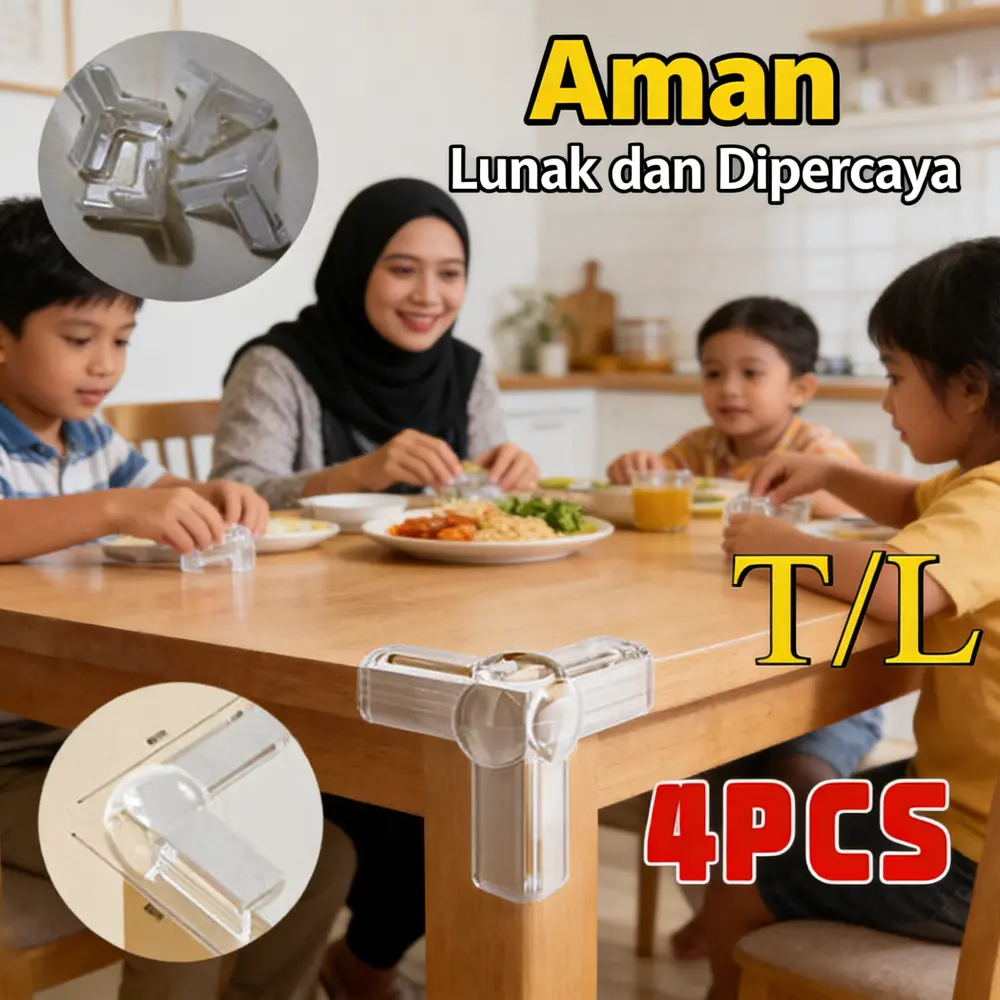 Pengatur Sudut Meja Bayi Bantalan Anti Bentur Silikon Kualitas Makanan 100% Fleksibel Anti Lecek Instalasi Mudah Aman untuk Anak Sesuai untuk Bentuk Sudut Meja T, L, Bunga Teratai Model [Model Name] Panjang [Panjang]cm Lebar [Lebar]cm Tinggi [Tinggi]cm