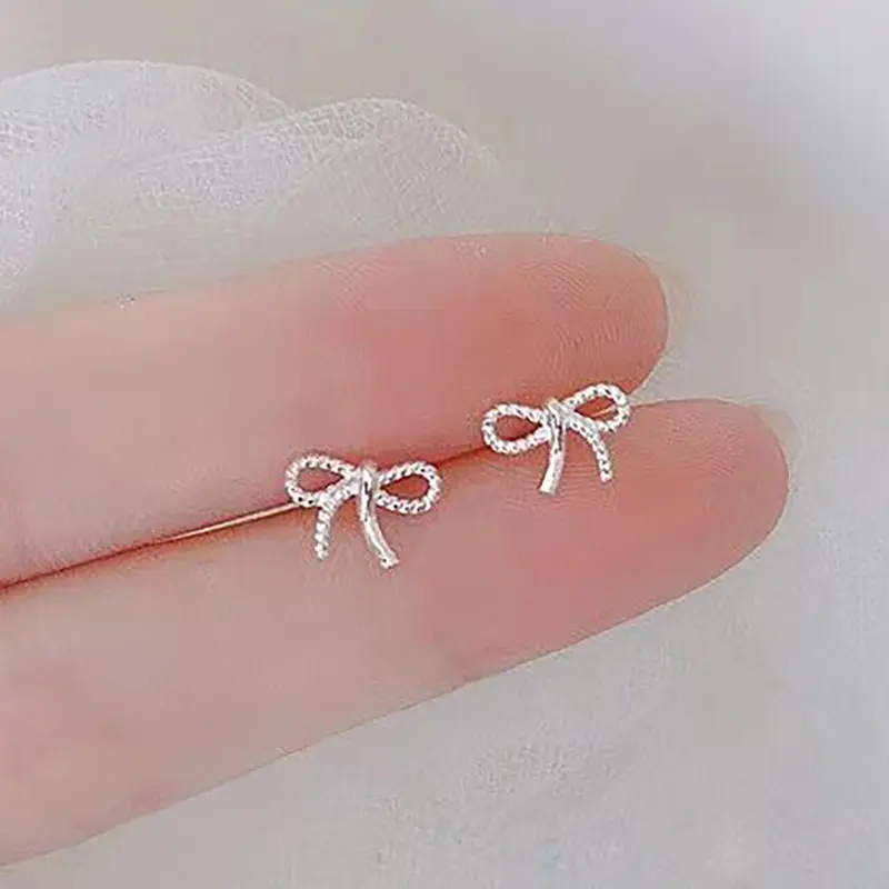 Hoa Tai Ngọt Ngào Hình Bướm, Hoa Tai Đinh tán Thắt Nơ Hợp Xu hướng Dành Cho Nữ, Thiết Kế Độc Đáo Cá Tính, Thích Hợp Cho Đám Cưới Và Quà Sinh Nhật 3