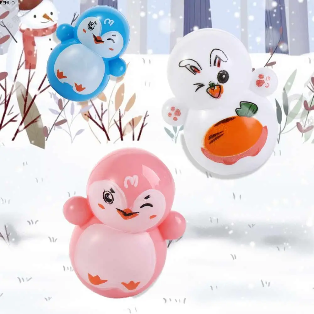BEHUO Cartoon For Children Gift Jokes Penguin Gags Desktop Decompression Desktop Toy Educational Toys Snowman Tumbler Penguin Tumbler Mini Tumbler Christmas Ornaments