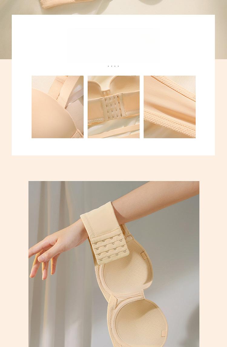 Product Introduction of Áo Ngực Đồ Lót Ngoại Cỡ Không Dây, Ngực To Và Nhỏ Không Trơn Trượt, Liền Mạch, Mỏng, Thích Hợp Cho Váy Cưới, Áo Ống Cô Gái Đầy Đặn 13