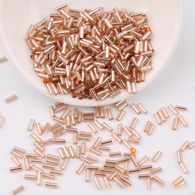 ลูกปัดหลอด, ขนาด 2mm*4mm และ 2mm*6mm, วัสดุเงิน, ลูกปัดหลอดสำหรับเติม, ลูกปัดเมล็ดเย็บมือ, สร้อยข้อม