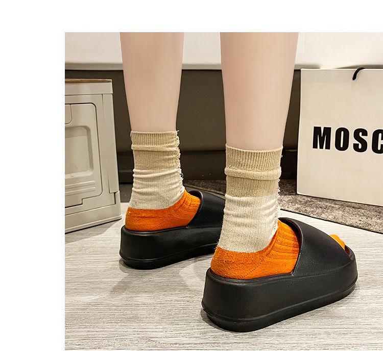 Product Introduction of Áo Đi Bên Ngoài Nam, Không Trơn Trượt, Dép Xăng Đan Tăng Dễ Phối Đồ Thời Trang Mới Mùa Hè Cho Nữ, Chất Liệu Eva, Khử Mùi, Thích Hợp Cho Nữ Đế Bằng Slipper DéP Quai Ngang Đồng Dép Lê 24