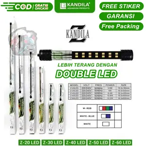 Lampu Celup Aquarium Kandila Z SERIES 2 LED Super Terang
