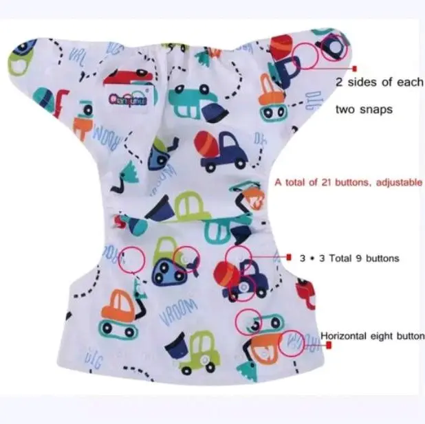 Clodi popok kain bayi + insert 3 Layer microfiber lembut berkualitas 1