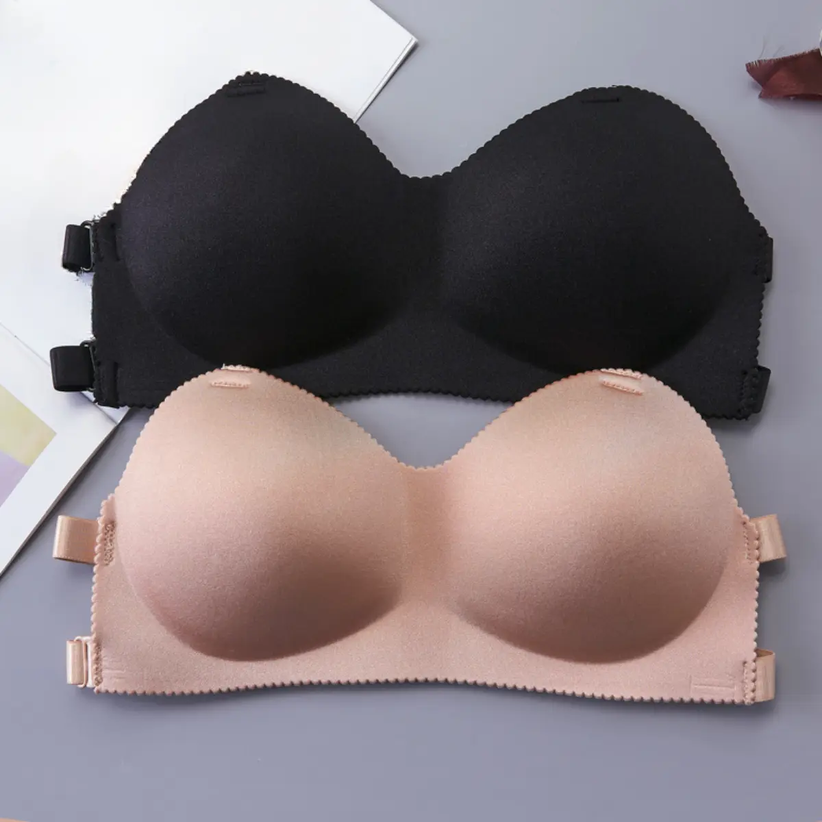1Pc Strapless Invisible Bra Women's One-Piece Non-Marking Bra No Steel Ring Sexy Straps Wrap Chest Underwear