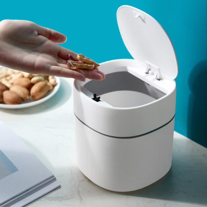 Product Introduction of Mini Small Waste Bins Desktop Garbage Basket Home Table Plastic Trash Can 9