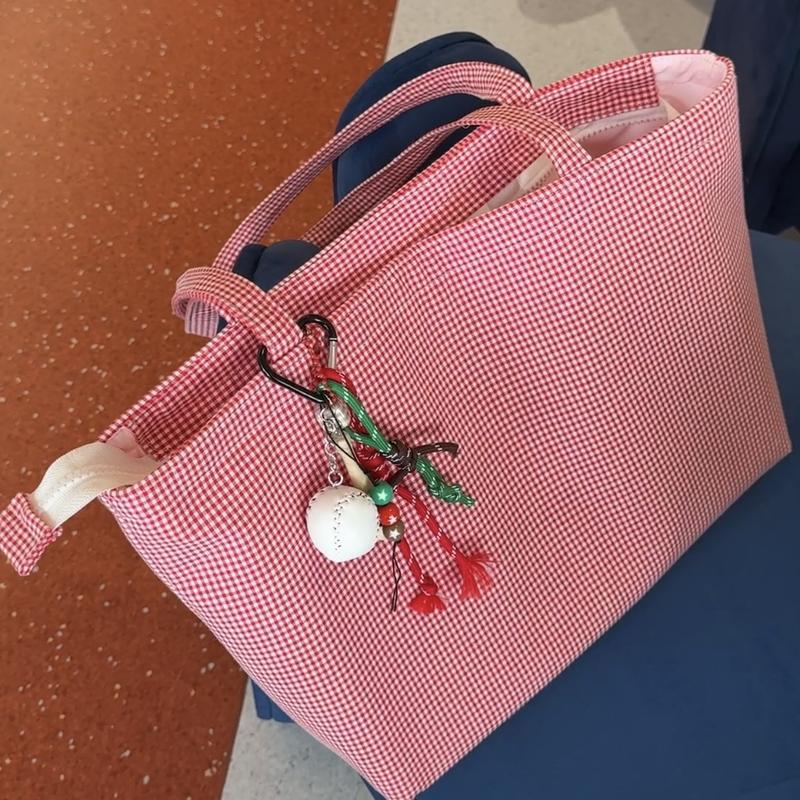 Karô Tote Bag - Unimagic túi tote vải hoạ tiết caro đỏ