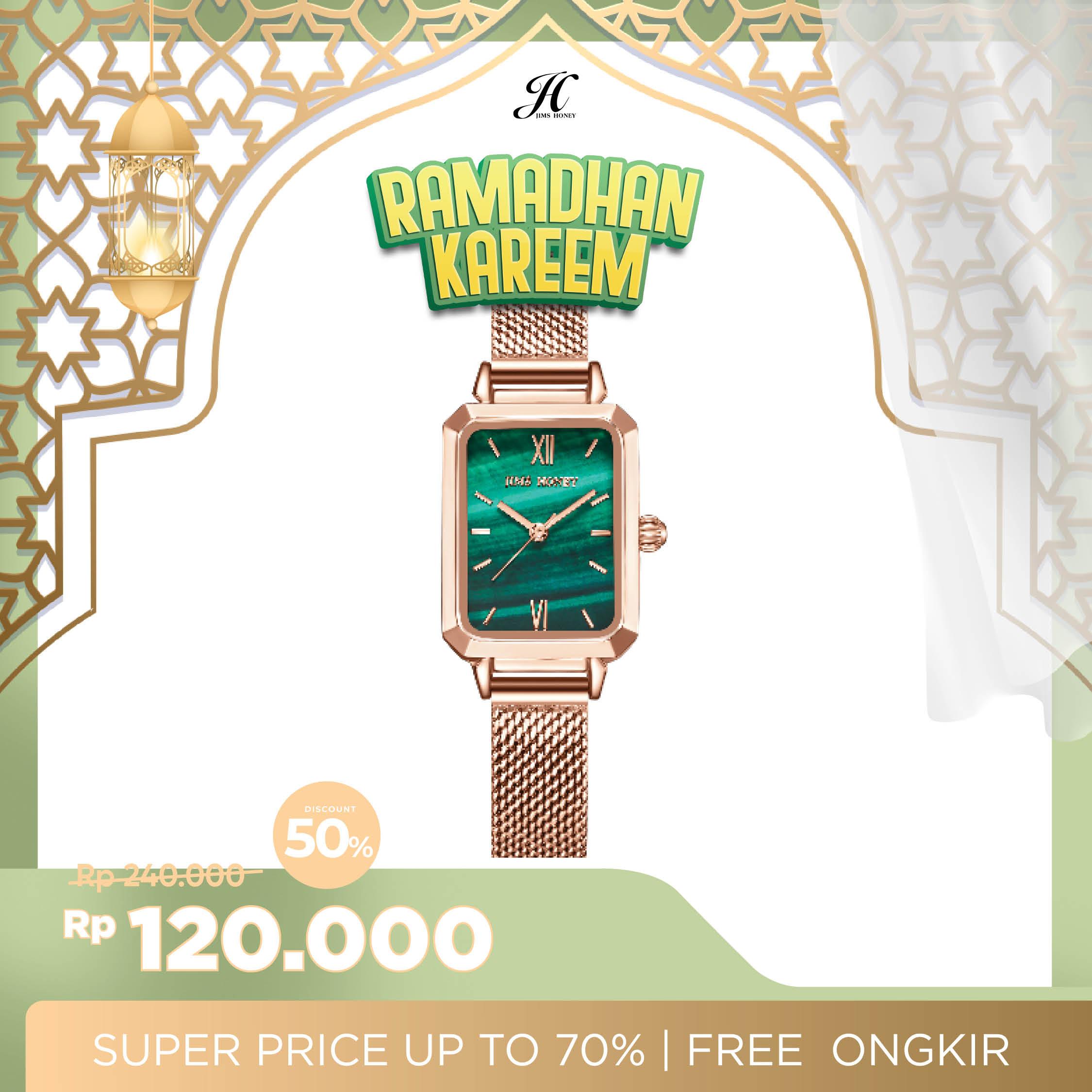 JIMS HONEY JAM TANGAN WANITA JHW 03 (FREE BOX + BATERAI)
