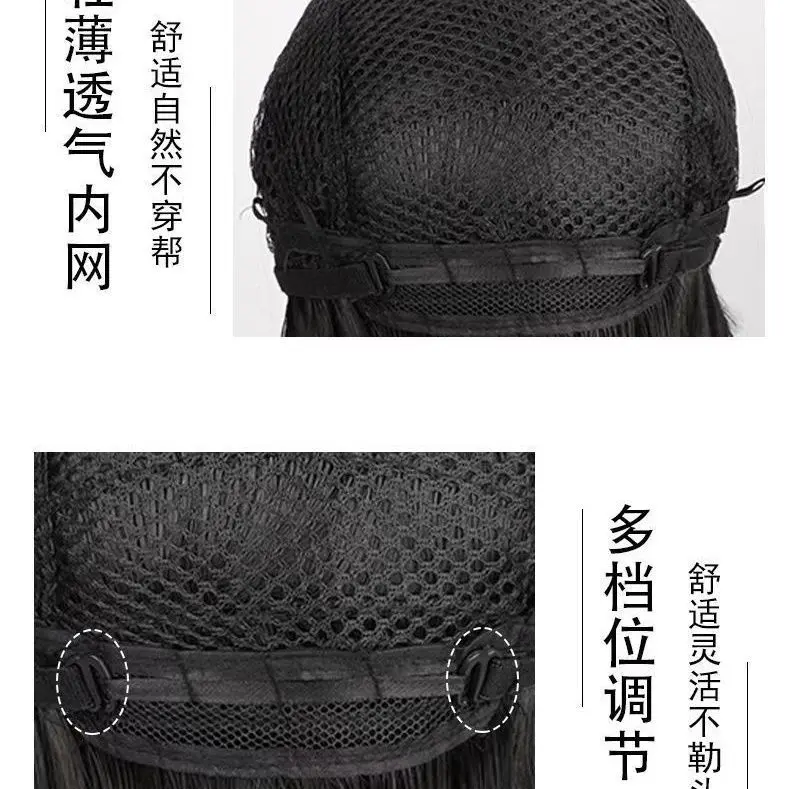 Tóc Giả Trùm Đầu, Dài Trung Bình Tóc Tổng Hợp, Dành Cho Nữ, Khoảng 40cm, Tóc Mái Bên Thời Trang, Cắt Tóc Dài Xương Đòn, Tóc Ngắn, Hoàn Hảo Cho Phong Cách Thời Trang 4