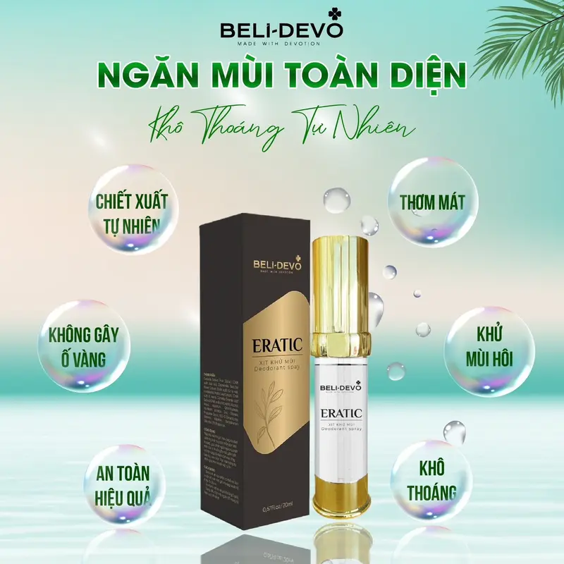 Xịt Hôi Nách, Hôi Chân Eratic lớn 20ml 2