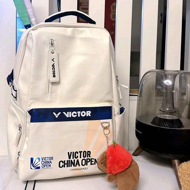 Balo cầu lông Victor China Open 3034 Màu Trắng Da PU - Bag Túi Thể Thao Sport