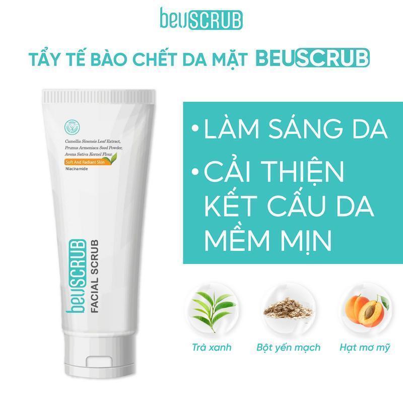 Tẩy tế bào chết mặt Beuscrub trà xanh, tẩy da chết mặt ,thấm hút dầu thừa , làm…