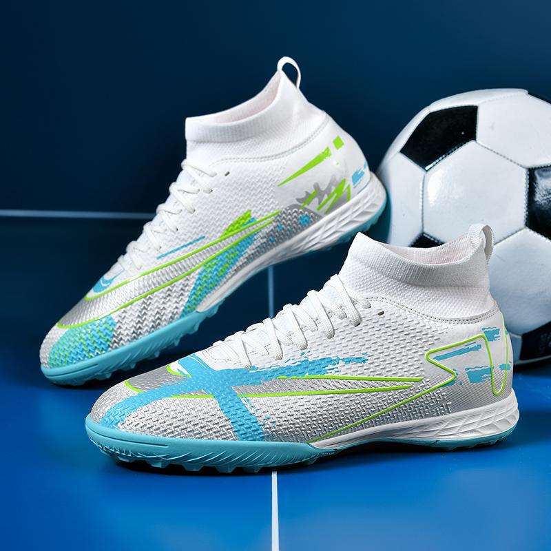 （SIZE 33-45）Ready Stock Unisex Plus Size Football Shoes Outdoor Futsal Soccer Shoes Non-slip Training Shoes 0