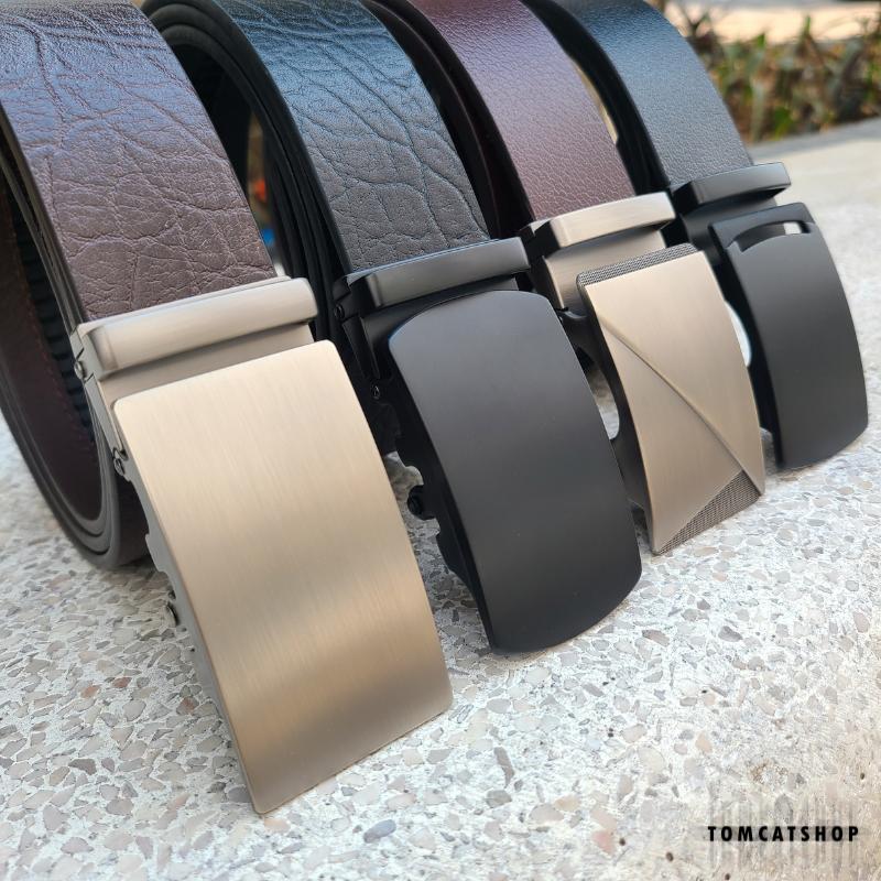 Bộ Sưu Tập Thắt Lưng Da Bò Nguyên Miếng Khóa Tự Động Dây Nịt Nam Đầu Khóa Đúc Cao Cấp thắt lưng da bò nam thắt lưng bigsize officer black belt
