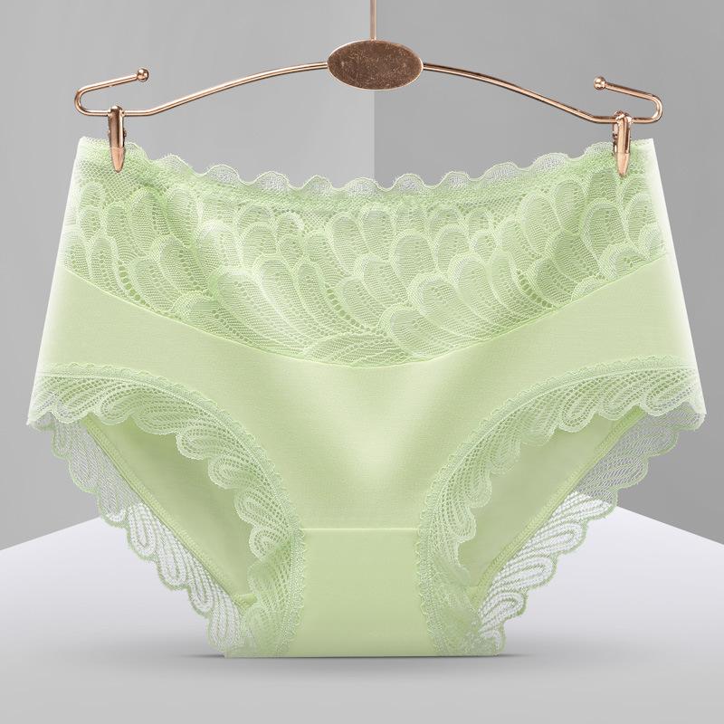 New Women's Seamless Underwear Soft and Fashionable Silk Mid Rise Underwear 5