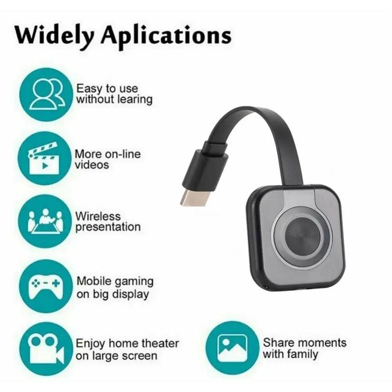 Product Introduction of 1080P HD Wireless WiFi Display Dongle TV Stick Video Adapter Airplay DLNA Screen Mirroring Share for IPhone IOS Phone To TV 27