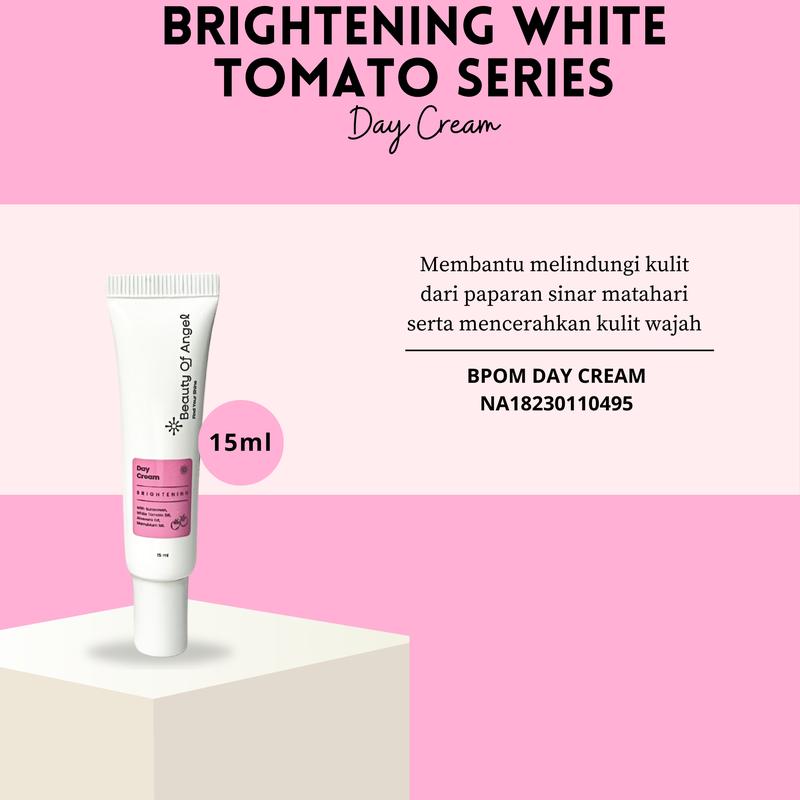Product Introduction of Beauty Of Angel White Tomato Series Cream pencerah wajah melembabkan kulit kusam mengandung collagen Mencerahkan Pria Hitam Scrub Perawatan 0