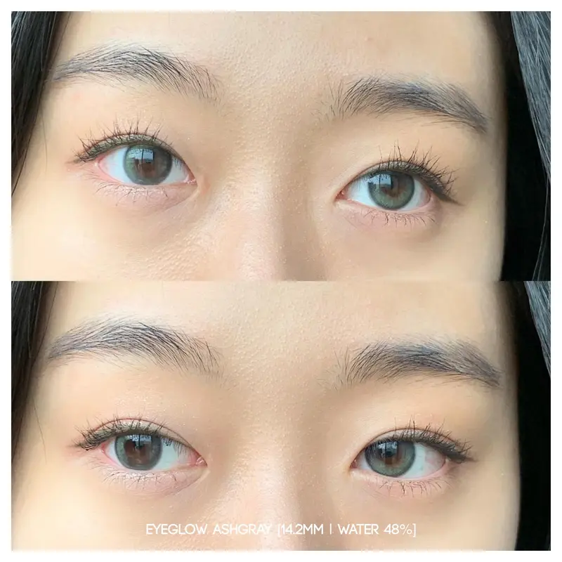 MIKHAYLOVESHOP Softlens Eyeglow Ash Gray (Grey) (Eyelighter Glowy) 4