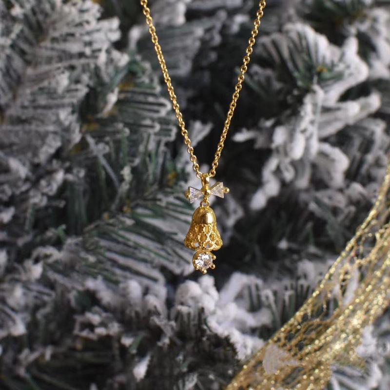 Product Introduction of Korean Style Jingling Bell Necklace, Girls' Clavicle Chain Sweet Niche Unique, Stylish and Elegant Necklace 12