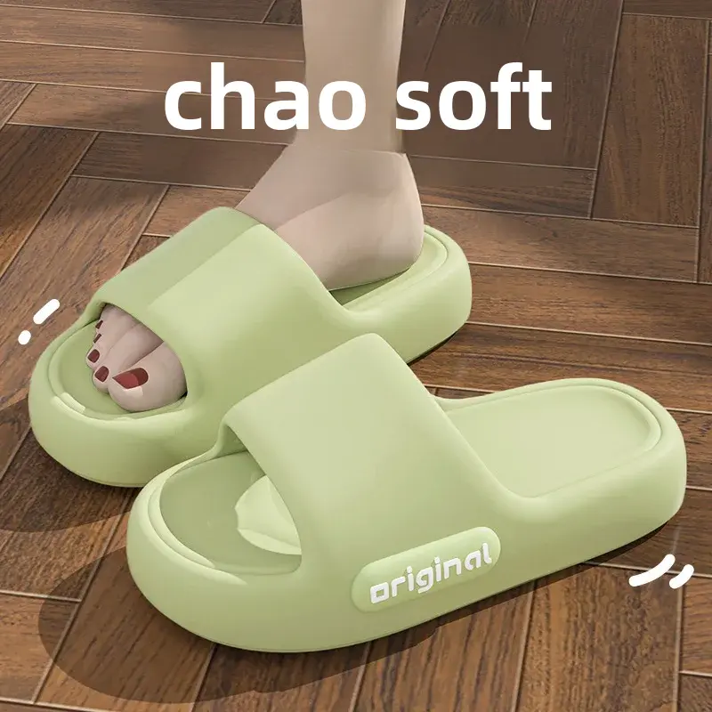 Thick Bottom Non-slip Eva Slippers Women's Indoor Slippers Summer Bathroom Men's Home Use Comfortable Not Smelly Flipflop Girl Walking Shoes Footwear Slide Dance water  shoes water  shoes
