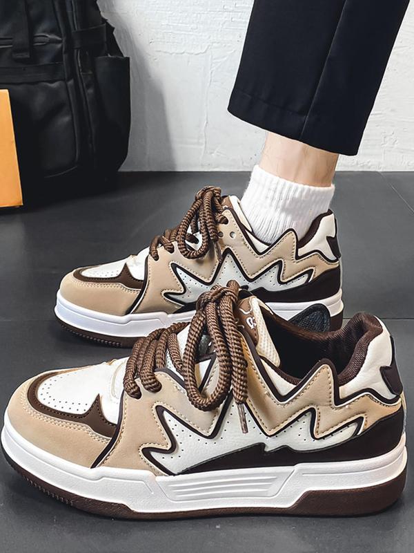 Fashionable Patch Low Top Skate Sneakers As Birthday Gift, Summer 2024 Casual Trendy Y2k Sports Skate Shoes, Designer Skate Shoes for Outdoor 2