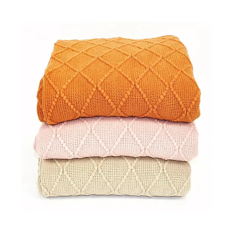 Chăn dệt kim, chất liệu Chenille, mềm mại và thoải mái, phong cách Bắc Âu mới, thích hợp cho mùa thu và mùa đông, bán chạy, thích hợp cho văn phòng 4