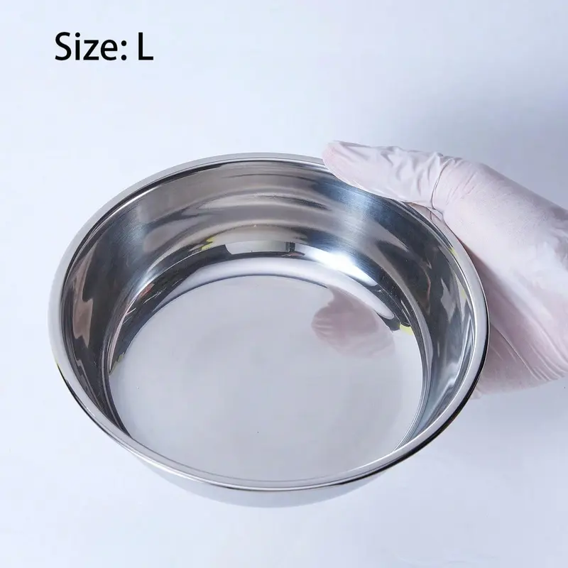 Stainless Steel Pet Feeding Bowl, 1 Count Pet Water Drinking & Food Bowl, Pet Supplies for Dog & Cat 3