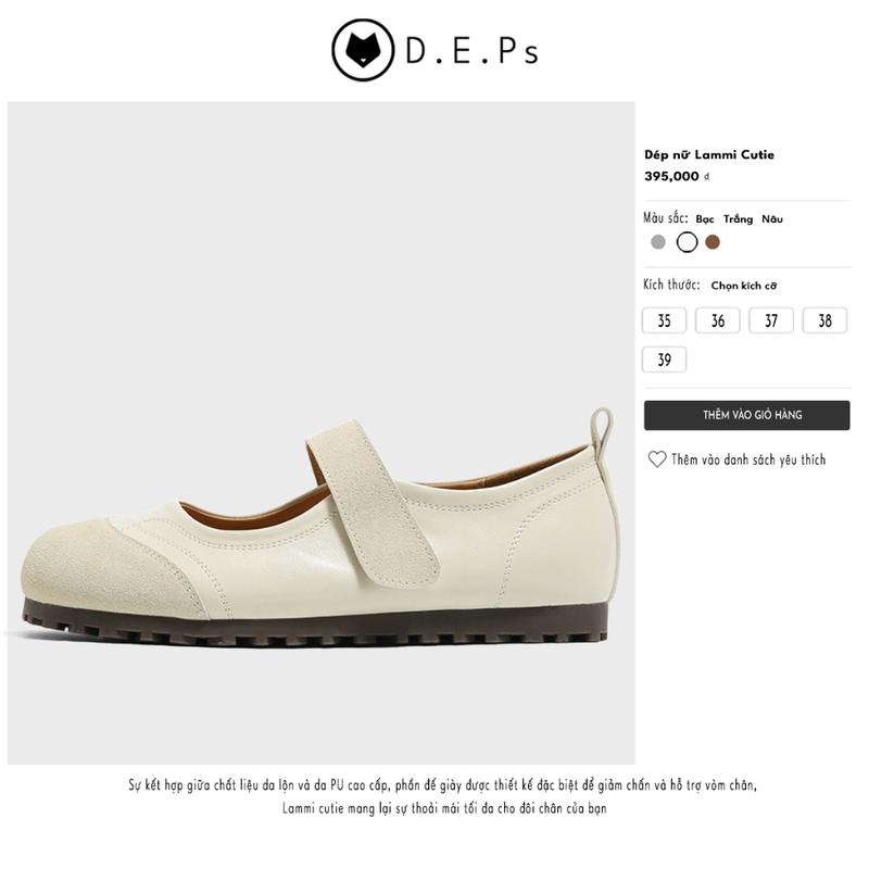 Product Introduction of Giày búp bê nữ da lộn LAMMI CUTIE SHOES  mã SN02  cao cấp. 10