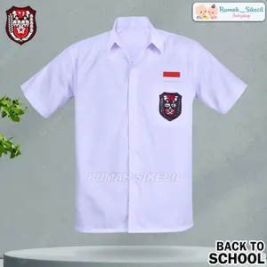 Seragam Sekolah SD Baju Putih Pendek Kemeja Seragam Sekolah Anak SD