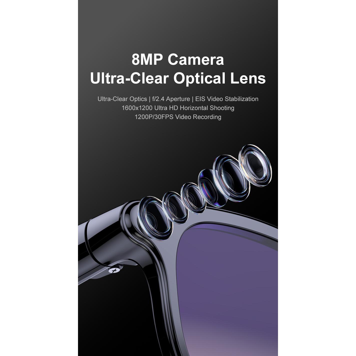 AI Smart Glasses Chat GPT 800MP HD Camera Bluetooth Call Voice Assistant Smart Glasses Real-time Translation Open-Ear Sunglasses - Image 3