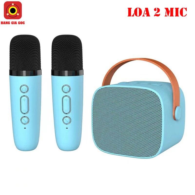 Loa bluetooth karaoke mini P2-K1 mẫu mới bass căng âm thanh hay, tặng micro biến đổi 5 giọng hát Củ Loa Nghe Nhạc