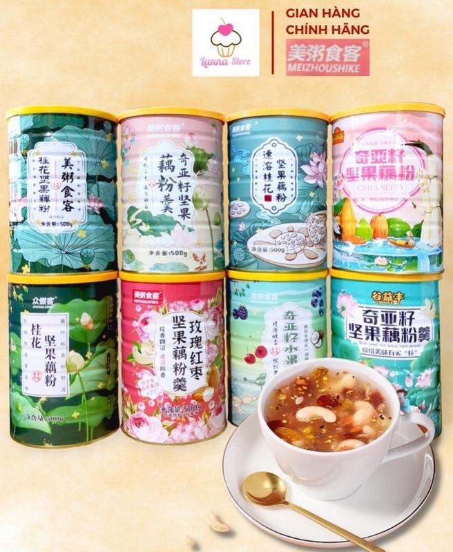 Bột Củ Sen Mix Ngũ Cốc & Hạt Dinh Dưỡng, Ít Calo Ăn Lành Mạnh, Eat Clean Healthy, Hỗ Trợ Đẹp Da Giữ Dáng Meizhoushike