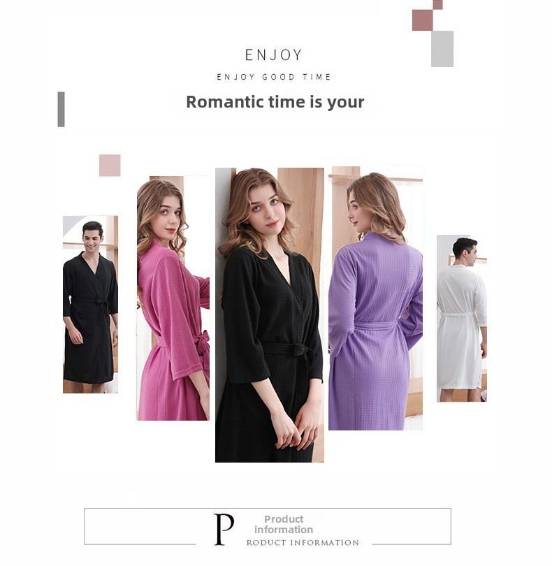 Product Introduction of Stylish Bathrobes for Men and Women  for Hotel Wholesale Wide and Absorbent Bathrobes for Relaxing 5