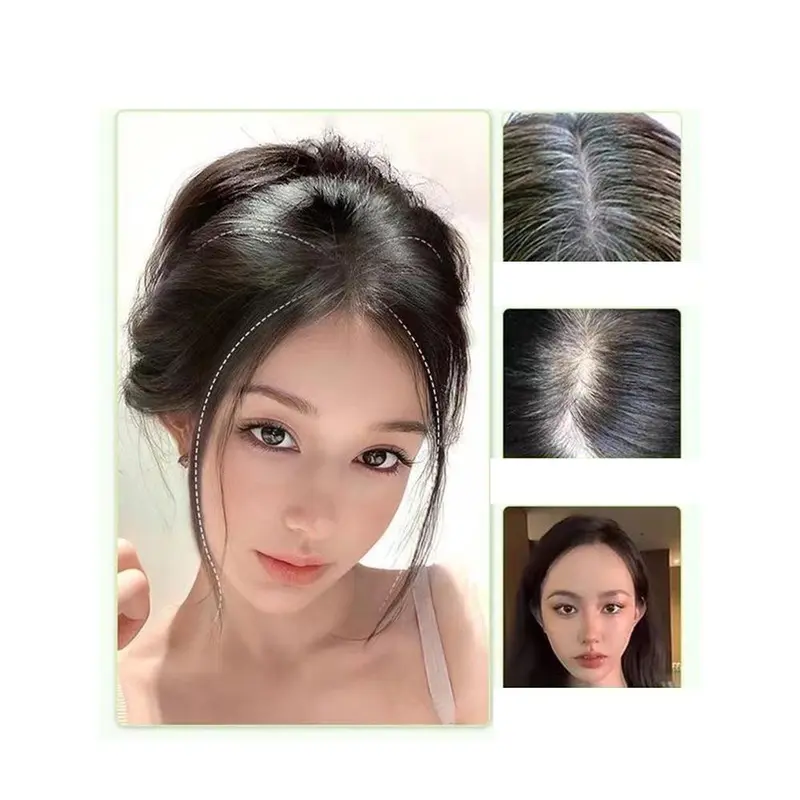Tóc Mái Thời Trang Cho Nữ, Tóc Giả Bồng Bềnh Tám Nhân Vật Vô Hình, Miếng Dán Tăng Thể Tích Tóc, Tóc Mái Bằng Khí, Nối Tóc, Phụ Kiện Tóc 3
