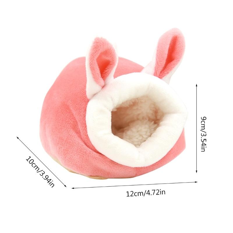 Product Introduction of Hamster Nest Winter Warmth Cotton Nest Winter Supplies with Velvet Removable and Washable Hamster Warmth Thickened Anti Bite Winter Cotton Nest 13