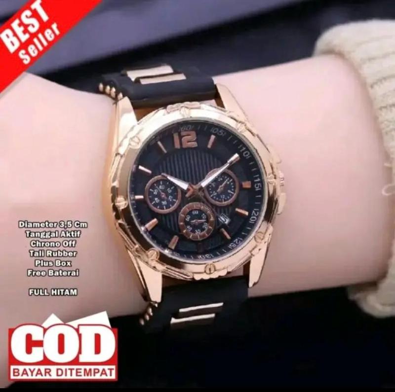 JAM TANGAN WANITA MEWAH ELEGAN / RUBER KARET PREMIUM BISA COD BAYAR DITEMPAT 6
