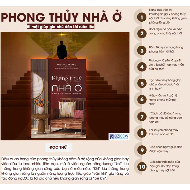 Sách Phong Thủy Nhà Ở - Bí Mật Giúp Gia Chủ Đón Tài Rước Lộc - Cẩm Nang Về Phong Thủy Nội Thất 1